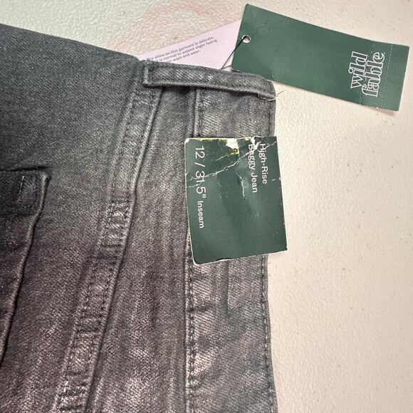 Wild Fable | Women high rise baggy jeans size 12 - Picture 5 of 6